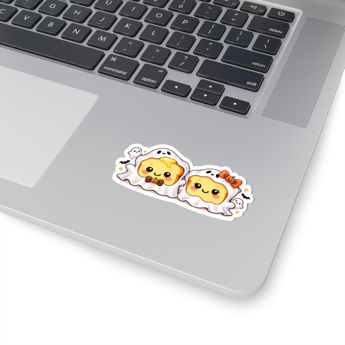 Cute Ghost Toast Kiss-Cut Sticker