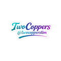 TwoCoppers @twocopperstim" Die-Cut Transparent Outdoor Sticker