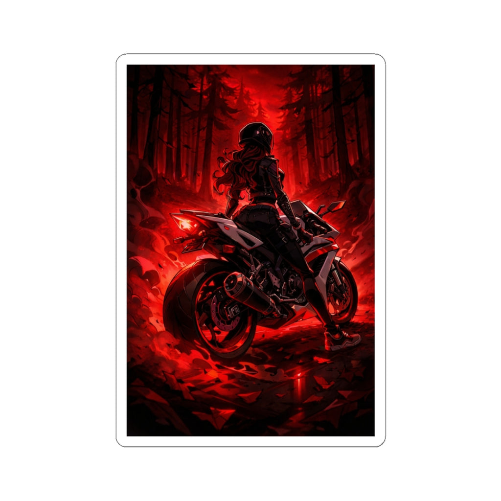 Kiss-Cut Sticker —  Celi Dark Red Night