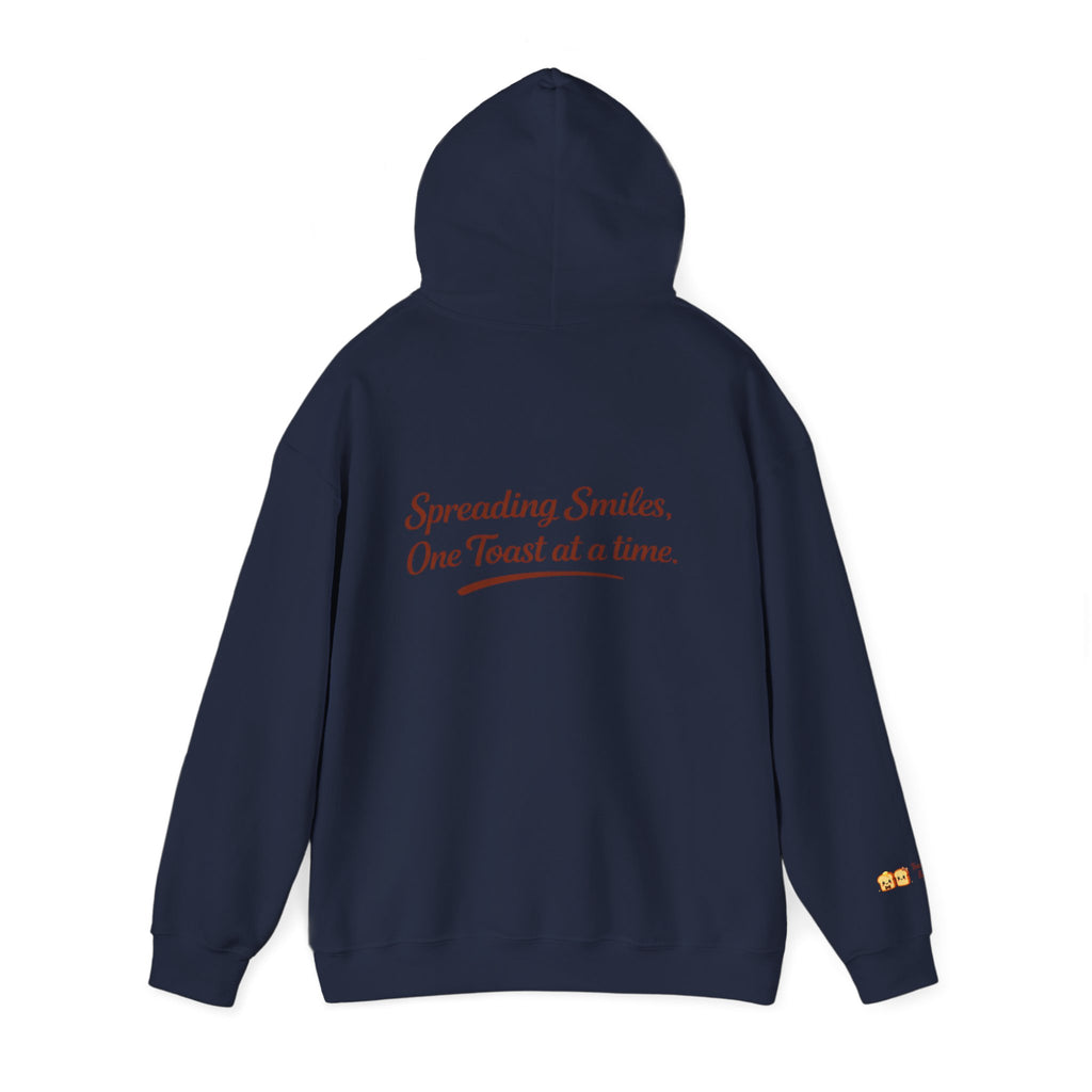 Lightweight Hoodie — "Spreading Smiles, One Toast at a Time." Graph Hoodie
