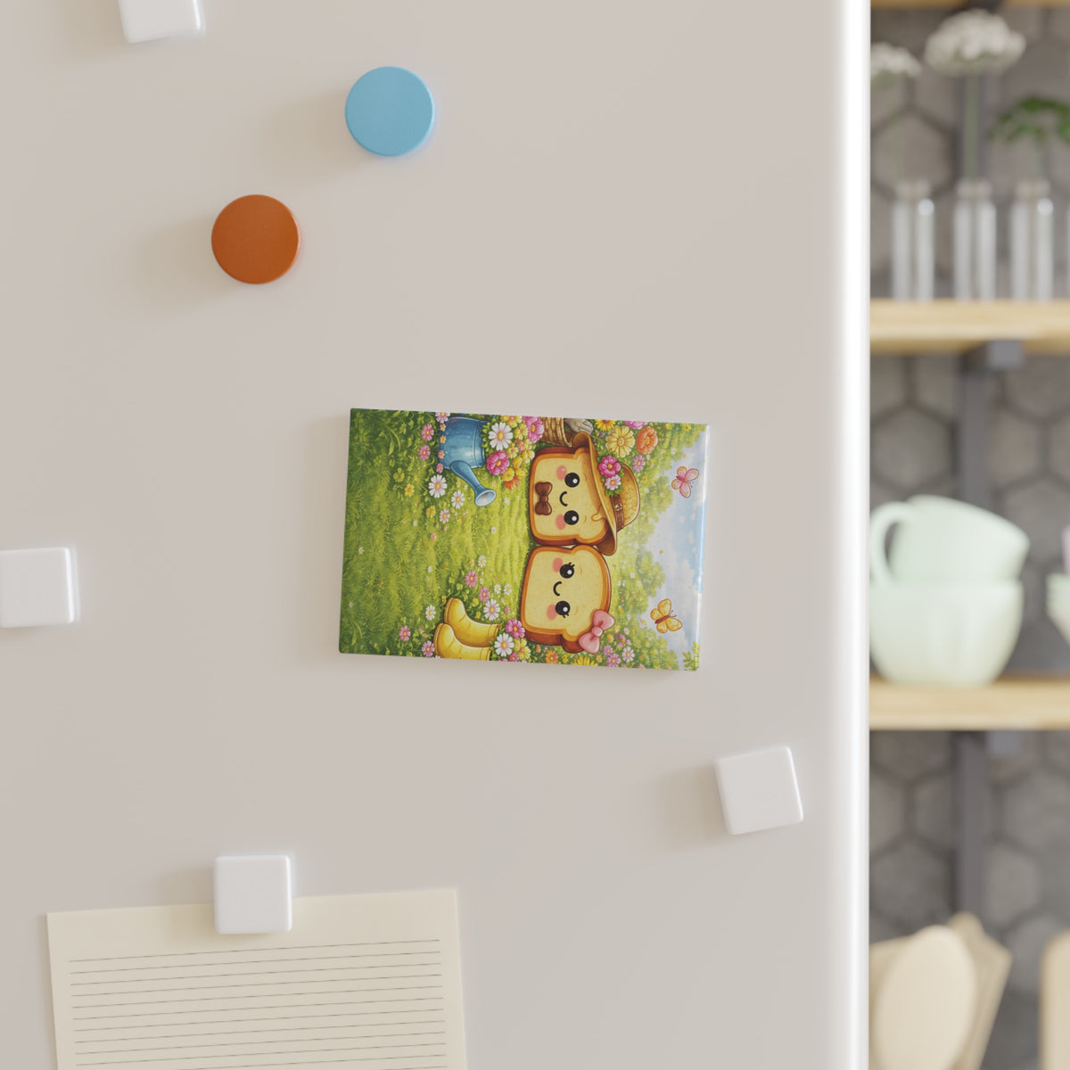 May Toasty Couple Rectangle Magnet