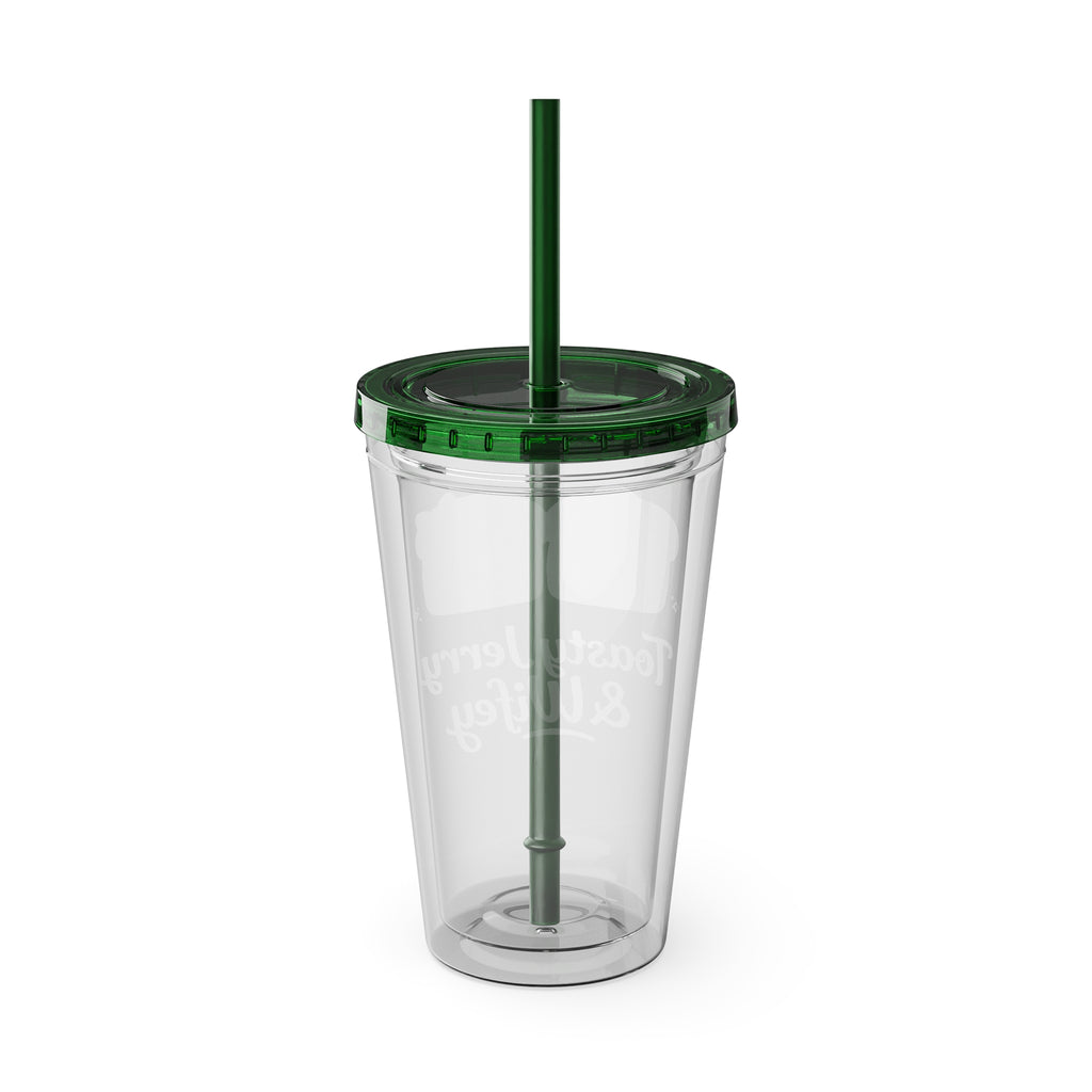 Toasty Jerry & Wifey 16oz Acrylic Tumbler Cup with Straw