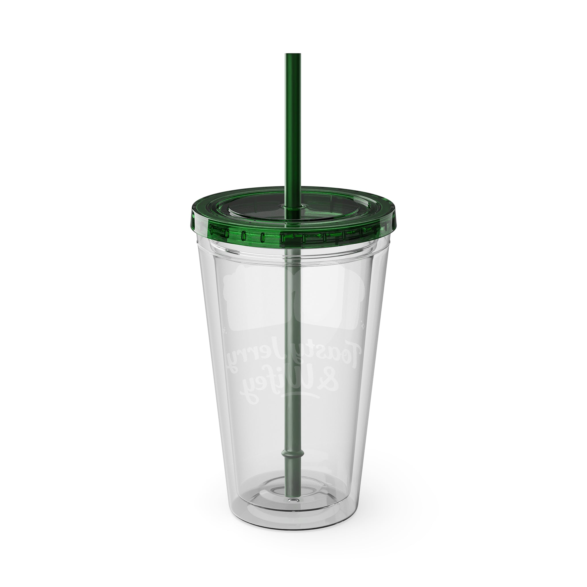 Toasty Jerry & Wifey 16oz Acrylic Tumbler Cup with Straw