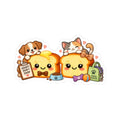 Cute Adopt-Pets Toast Kiss-Cut Sticker