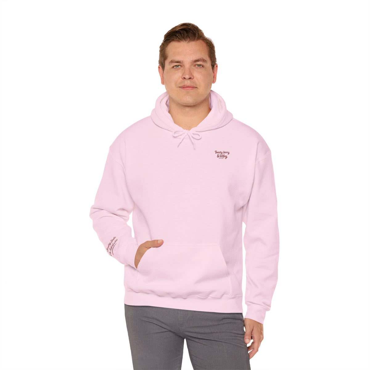 Lightweight Hoodie - ToastyJerry & Wifey Hoodie (Small Text Front)