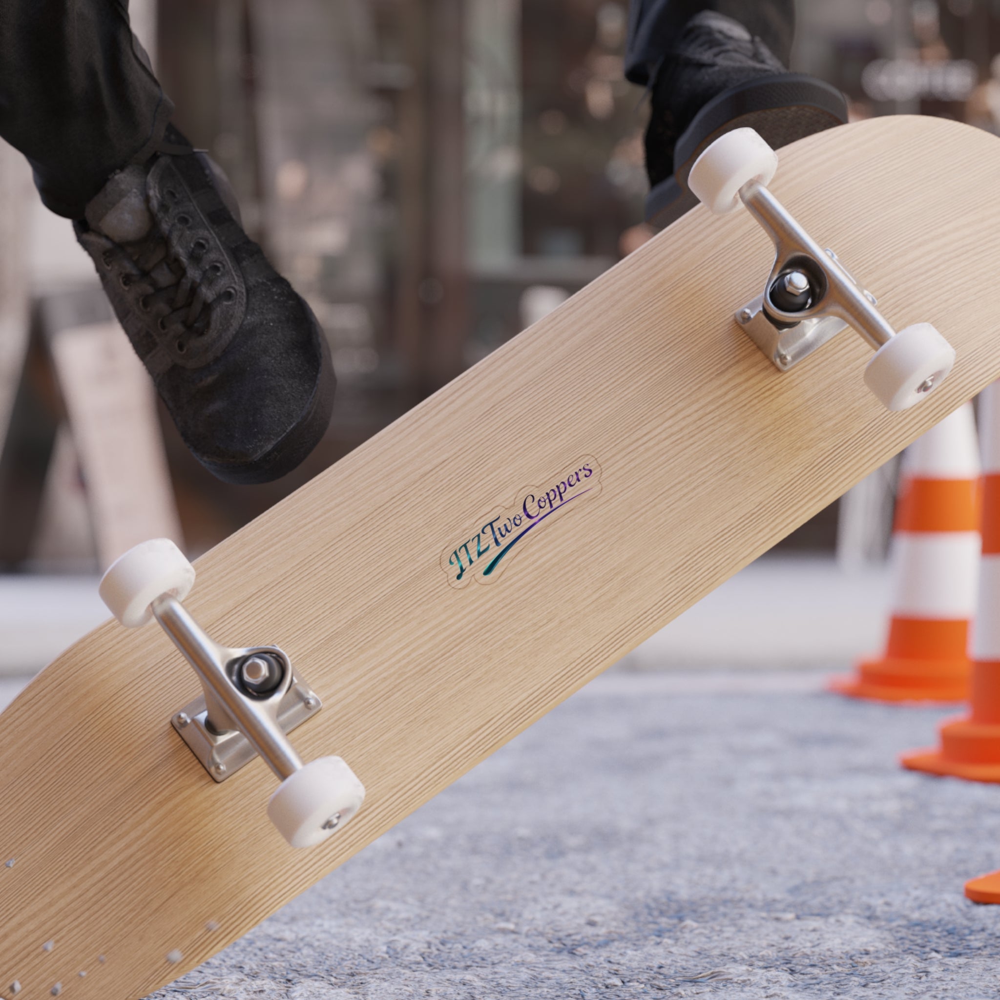 "ITZTwoCoppers" Die-Cut Transparent Outdoor Sticker