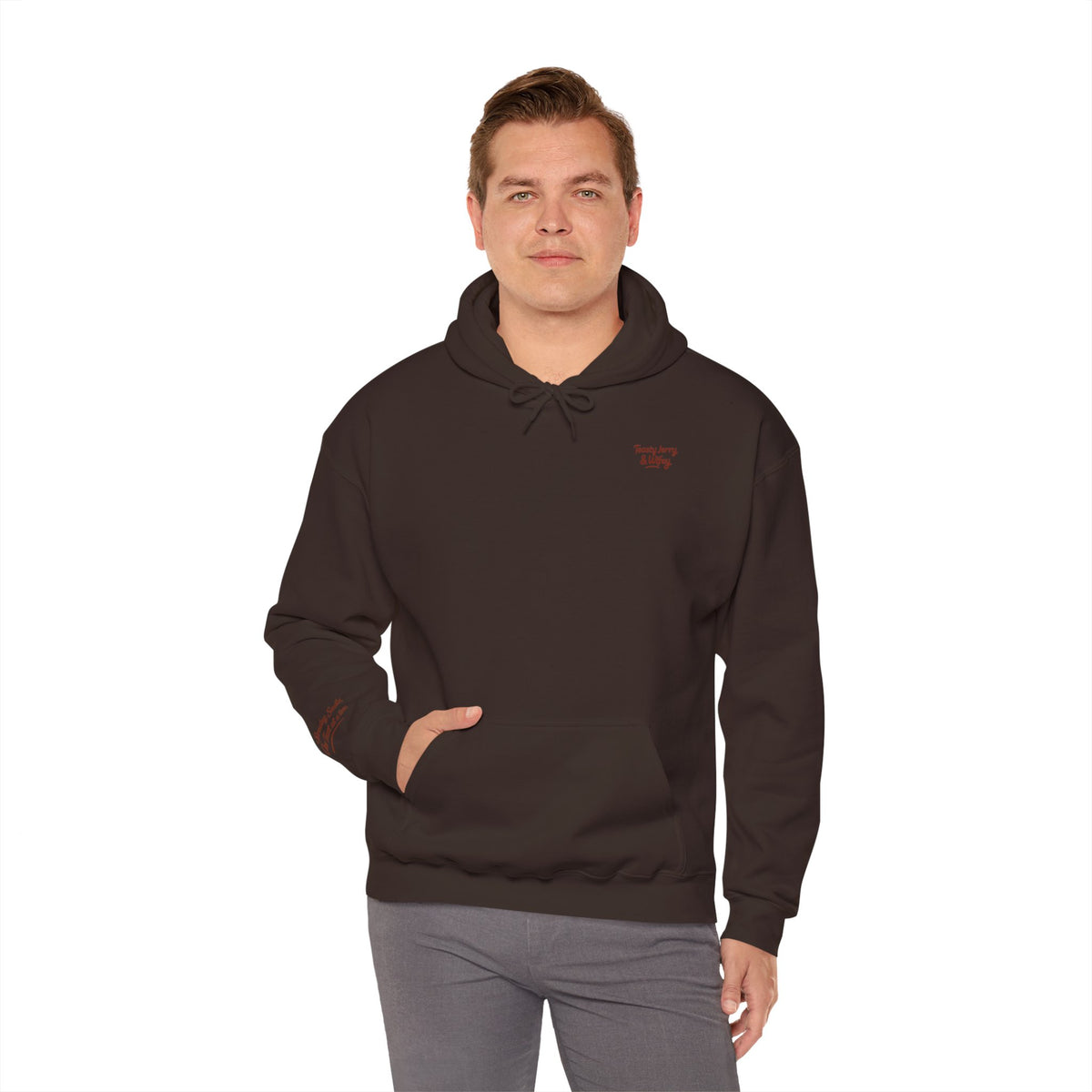 Lightweight Hoodie - ToastyJerry & Wifey Hoodie (Small Text Front)