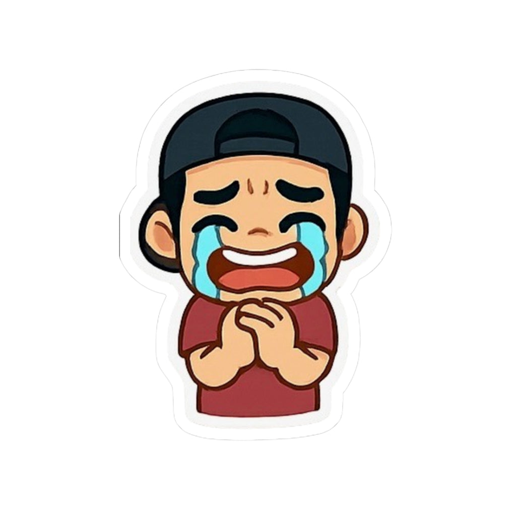 Crying Emoji Sticker — Toasty Jerry Kiss-Cut Sticker