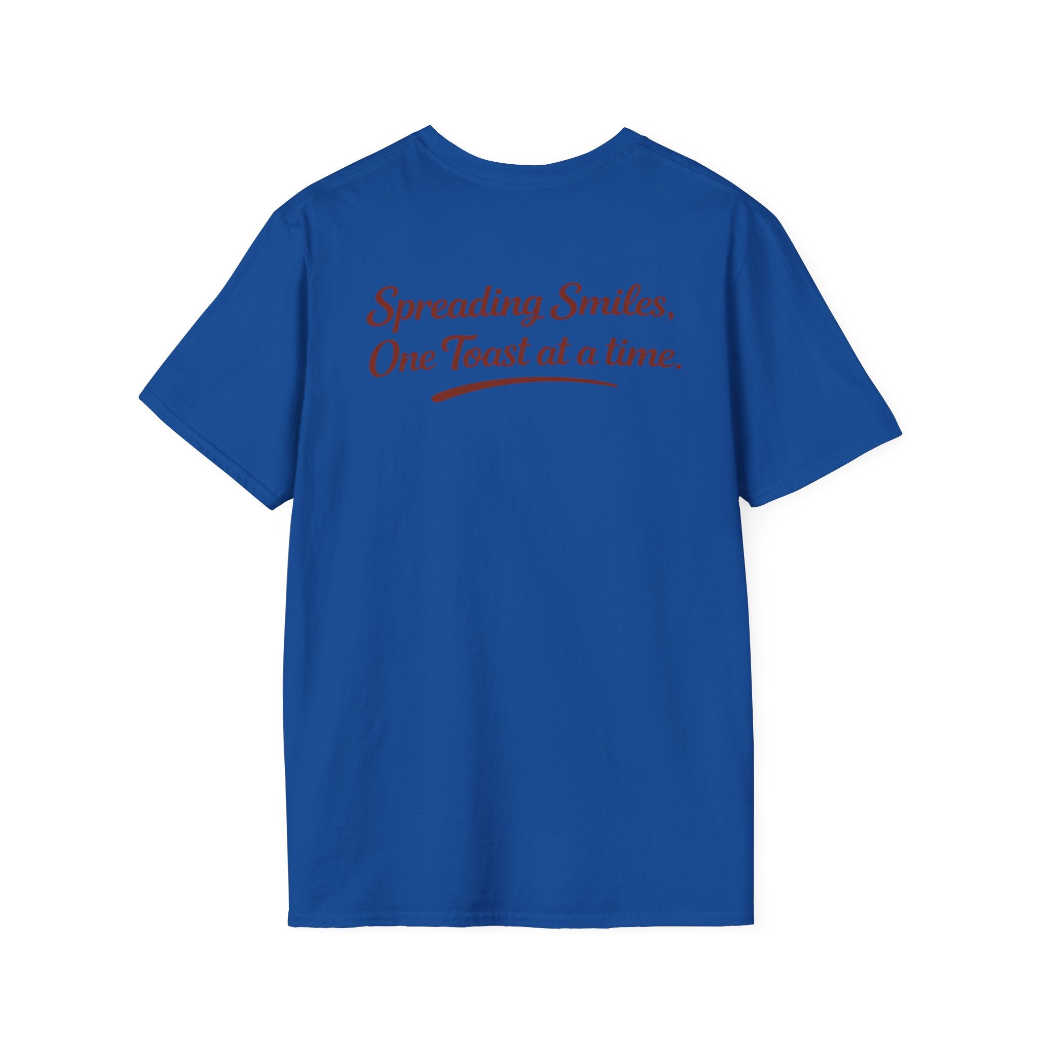 T-Shirt — "Spreading Smiles, One Toast at a Time." Graph Tee