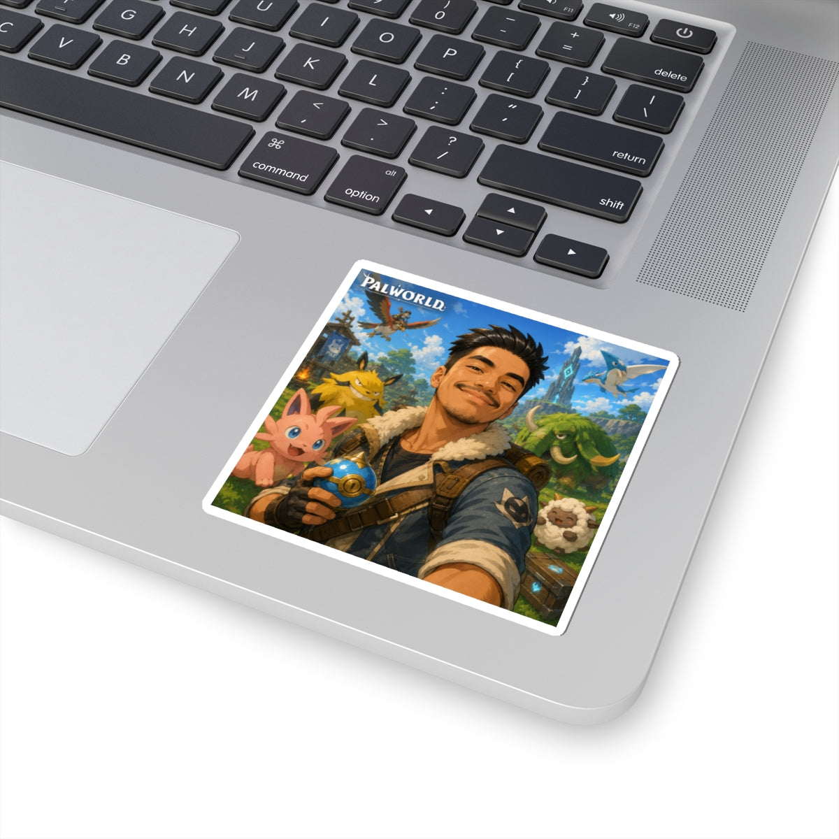 Palworld Selfie Sticker — Gamer Character Kiss-Cut Vinyl Sticker