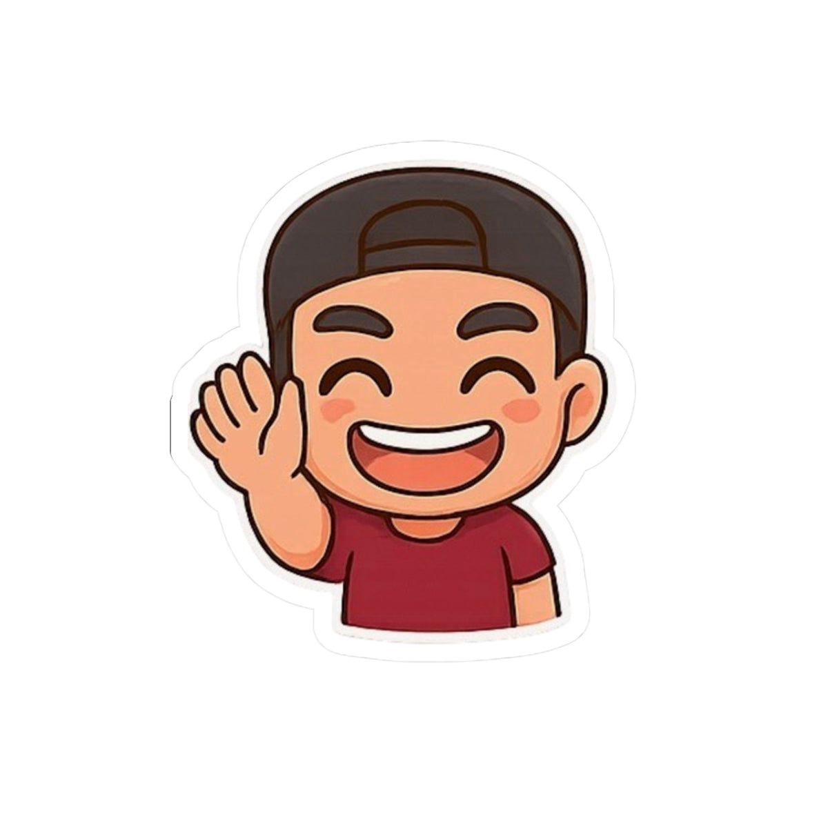 "Hi!" Emoji Sticker — Toasty Jerry Kiss-Cut Sticker