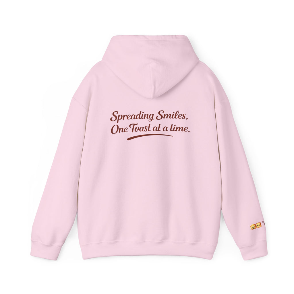 Lightweight Hoodie — "Spreading Smiles, One Toast at a Time." Graph Hoodie