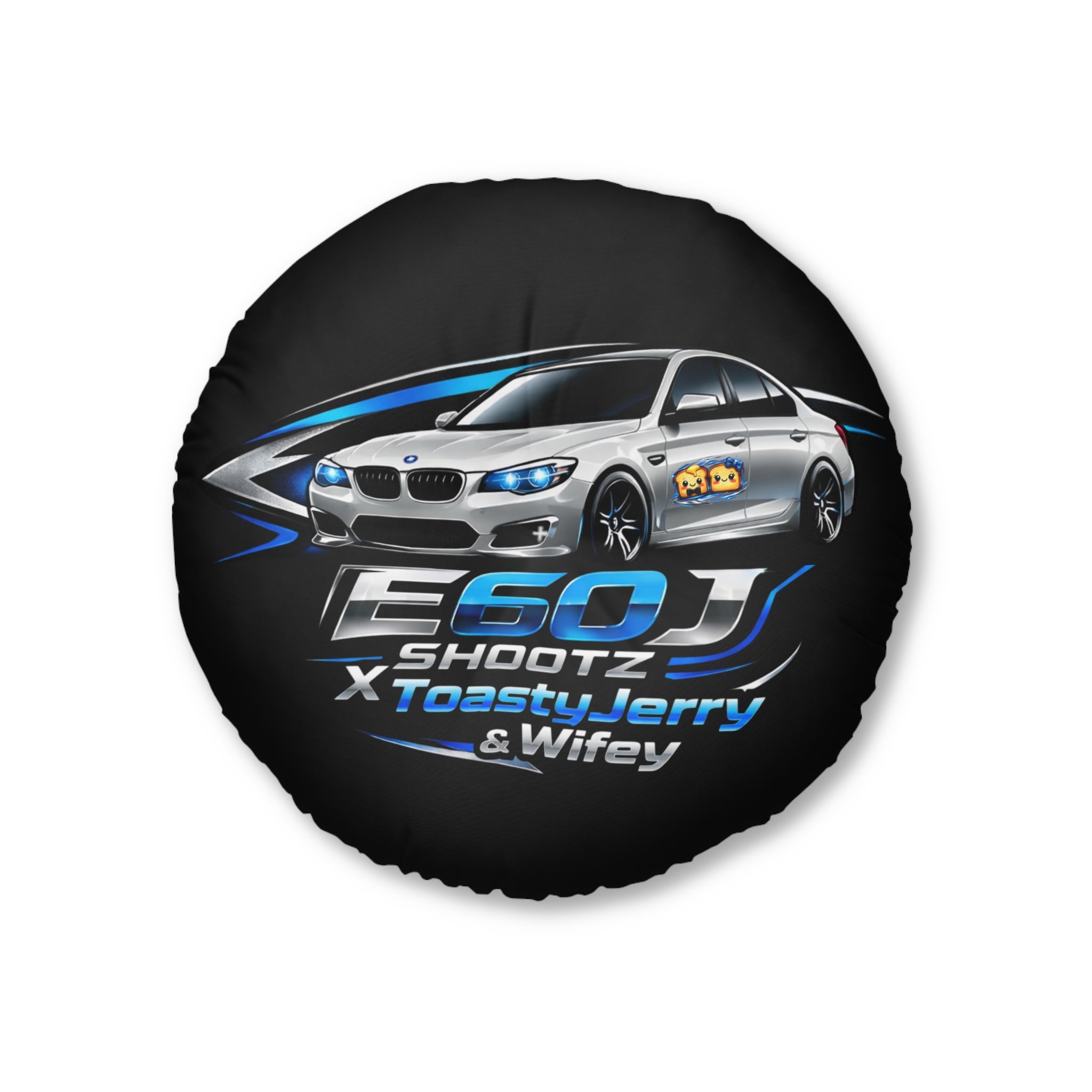 E60J x ToastyJerry & Wifey Collab - Round Tufted Pillow
