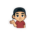 "It's Ehhhh" Emoji Sticker — Toasty Jerry Kiss-Cut Sticker