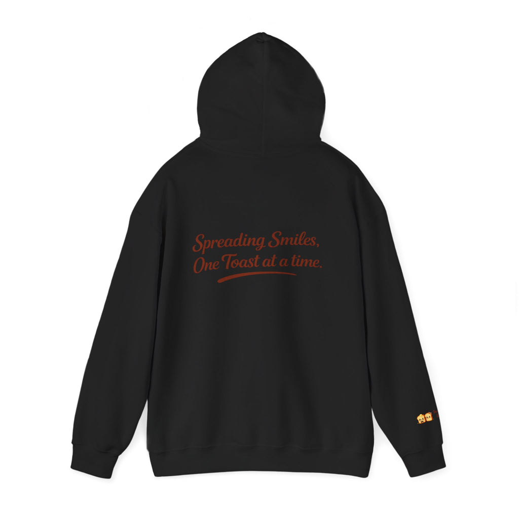 Lightweight Hoodie — "Spreading Smiles, One Toast at a Time." Graph Hoodie