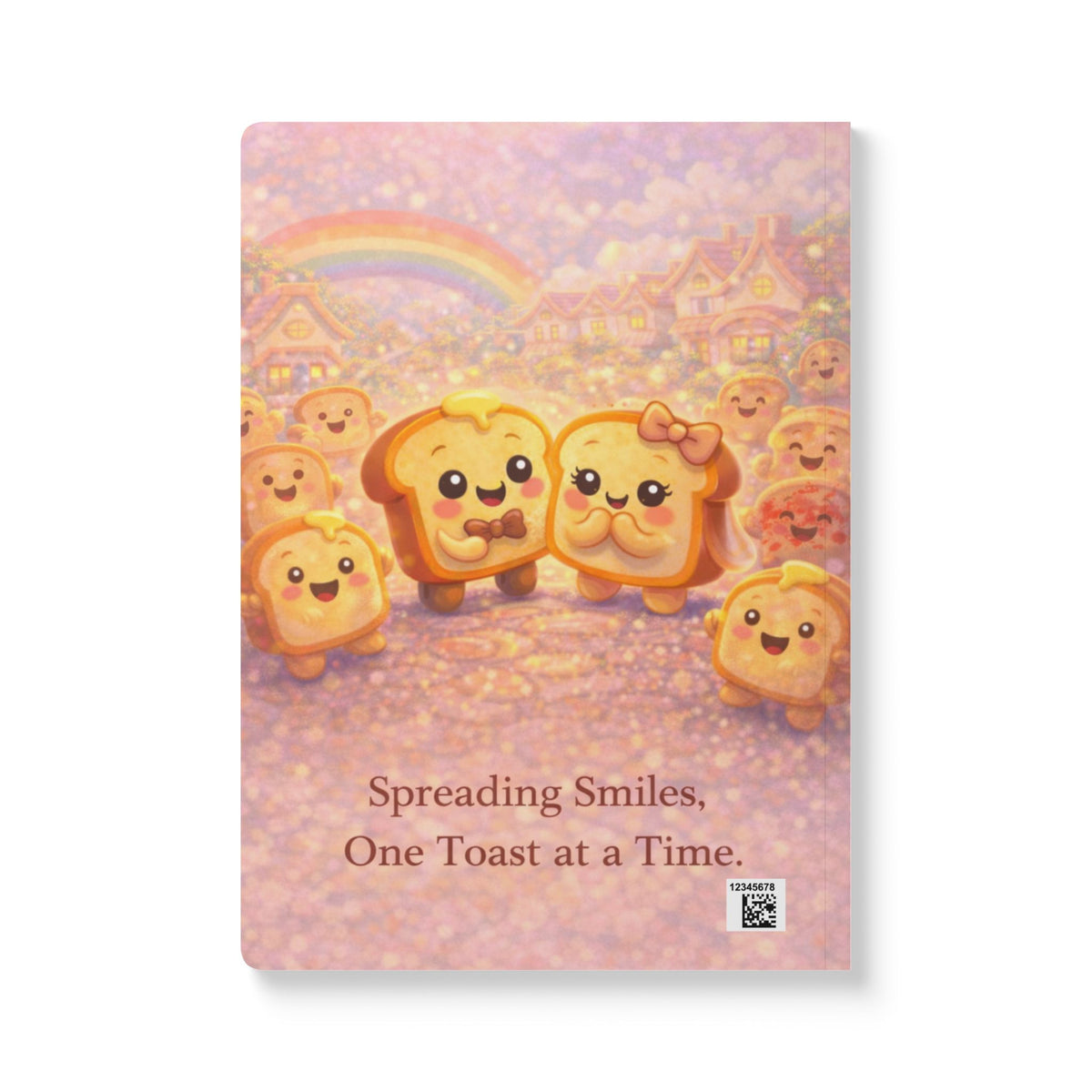 Toasty Jerry & Wifey Cute Couple Toast Notebook & Story Book inside