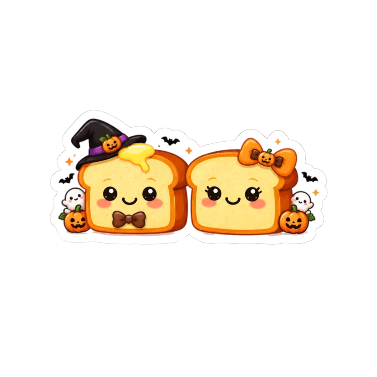 Halloween Toast Kiss-Cut Sticker #1