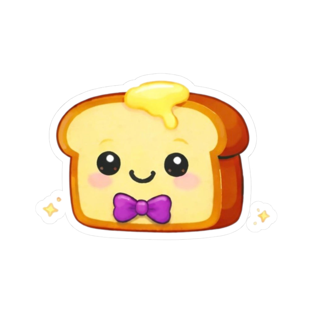 Kiss-Cut  Sticker — Toasty Bright Purple Bowtie