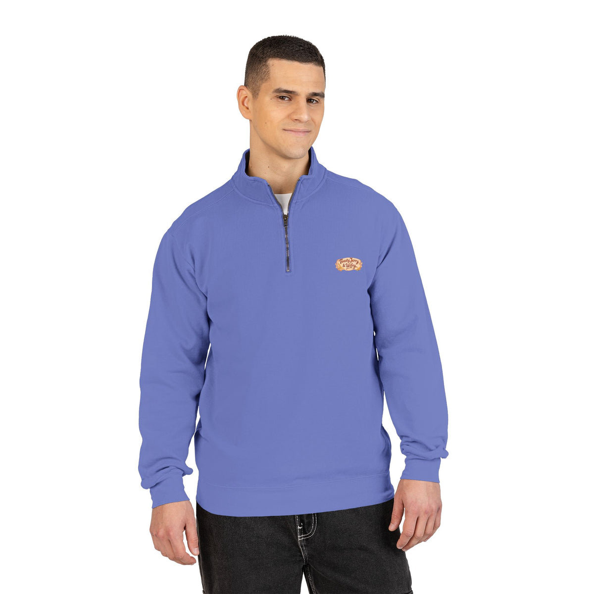 Kawaii Toast Couple Quarter-Zip Sweatshirt