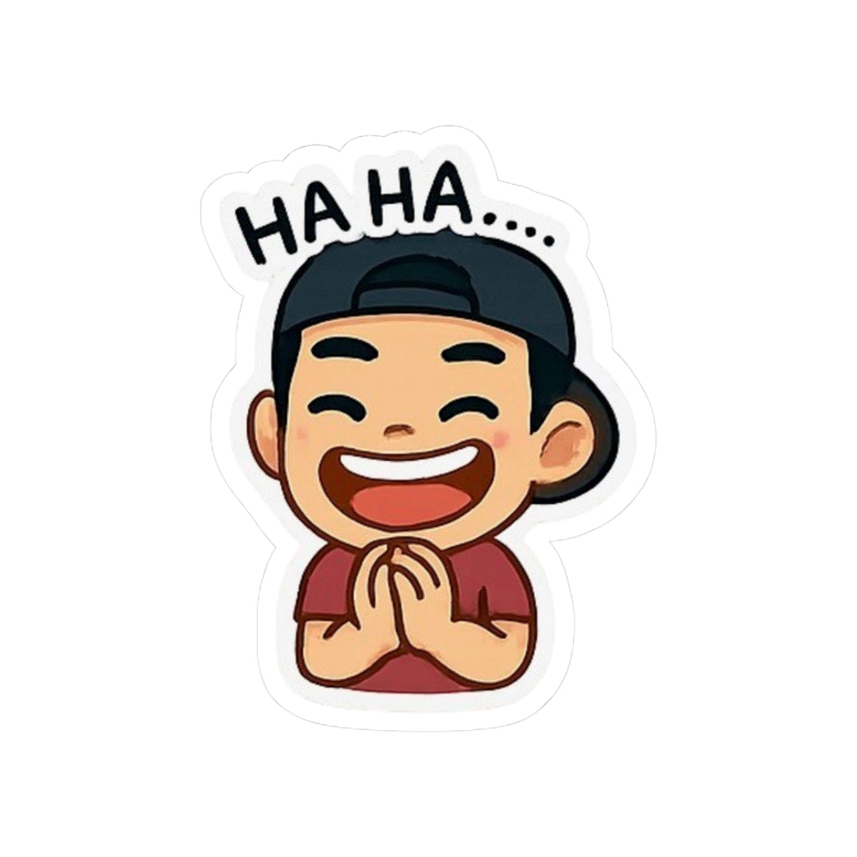 Laughing Emoji Sticker — Toasty Jerry Kiss-Cut Sticker