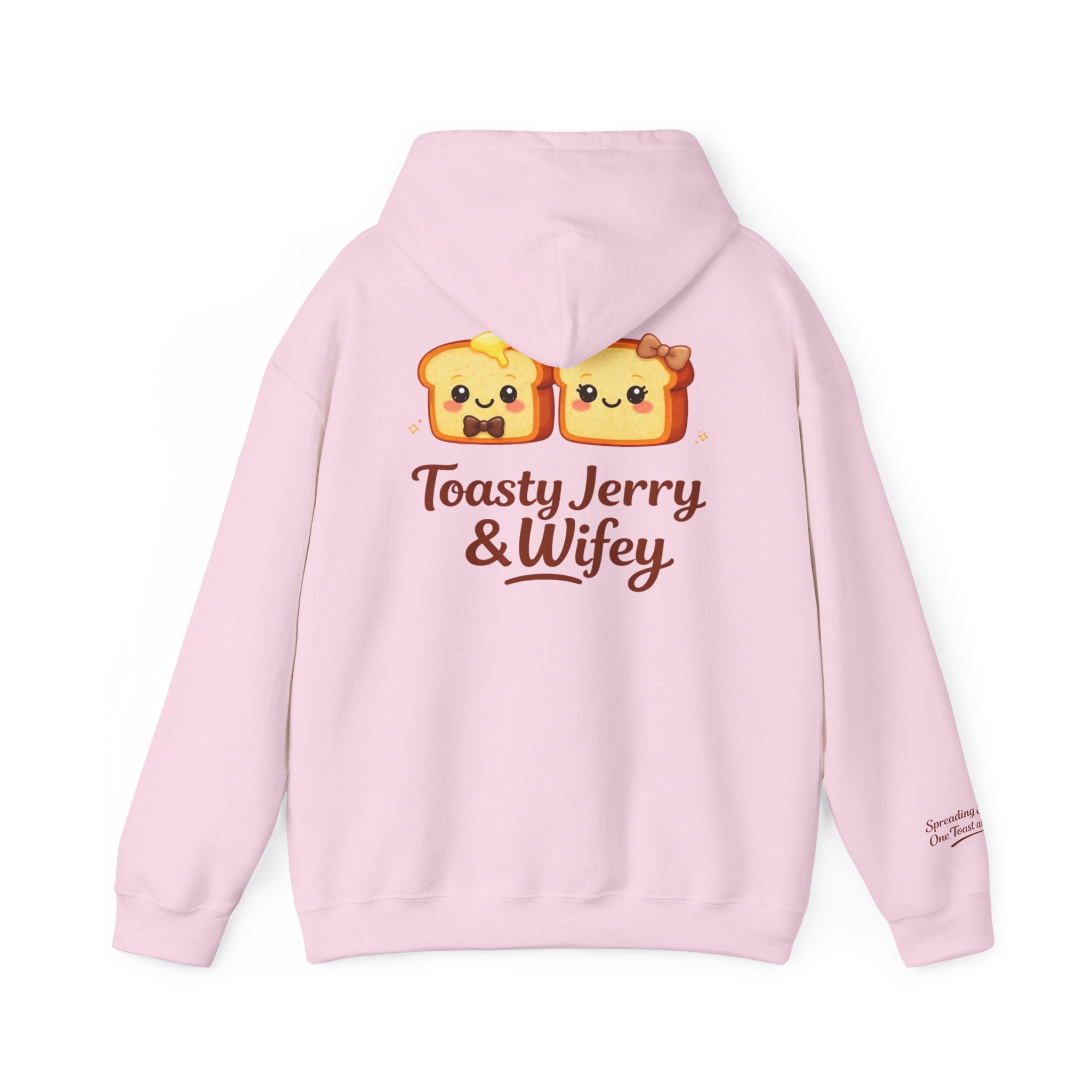 Lightweight Hoodie - ToastyJerry & Wifey Hoodie (Small Text Front)