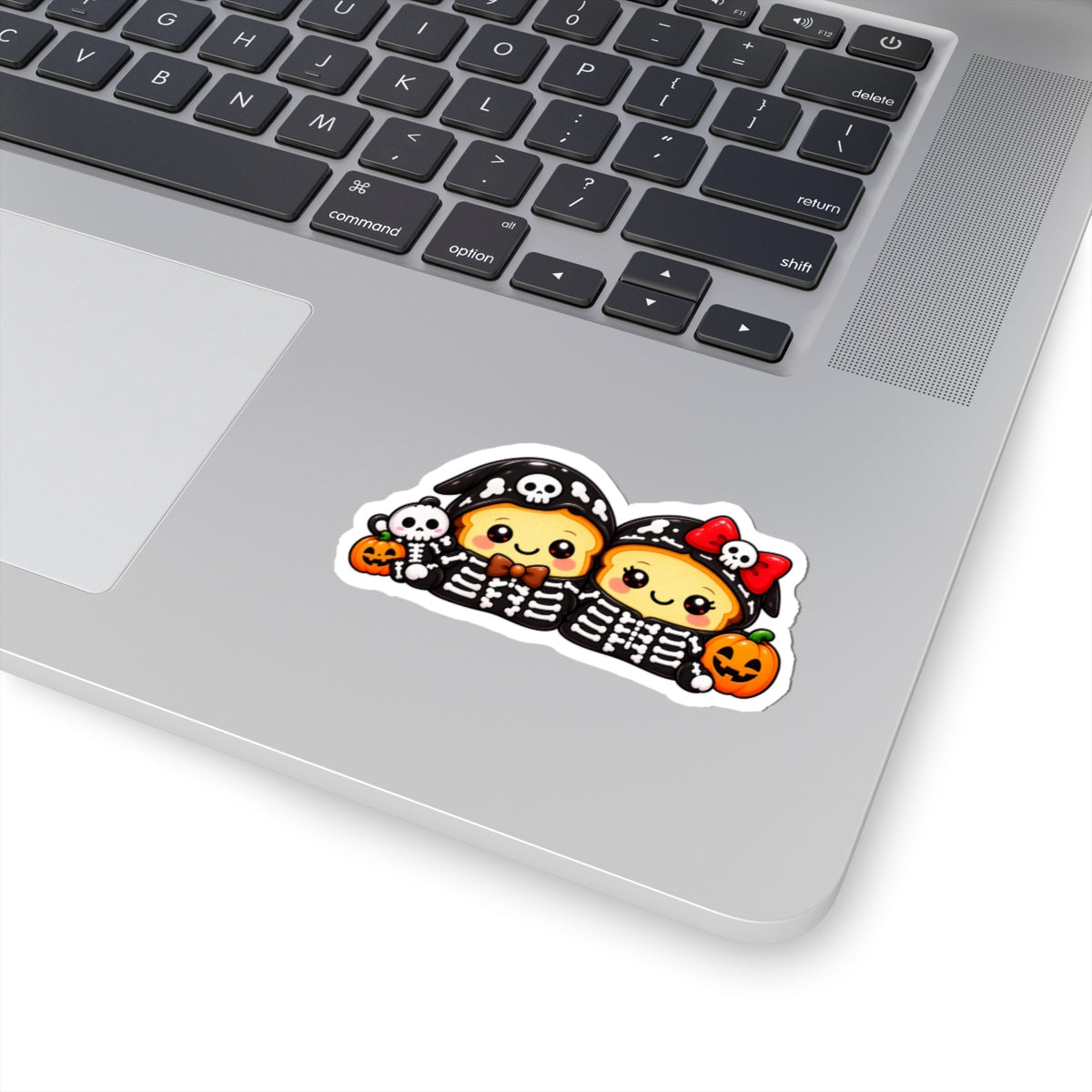 Cute Halloween Skeleton Toast Sticker
