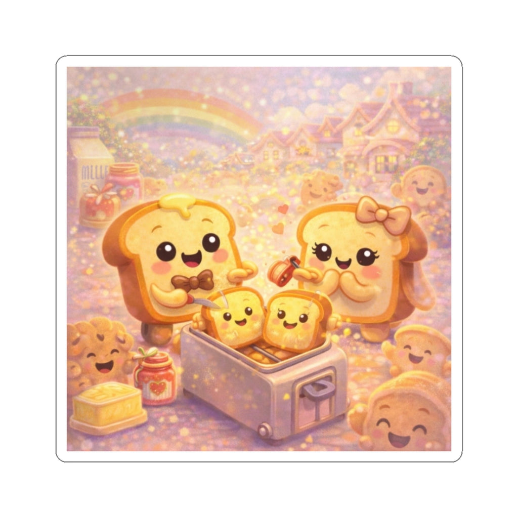 Cute Toast Family Story Sticker