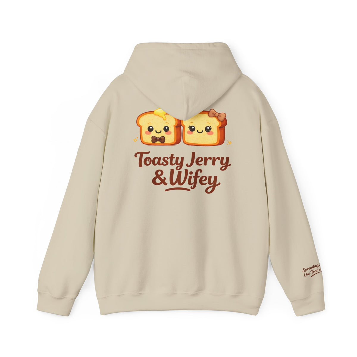 Lightweight Hoodie - ToastyJerry & Wifey Hoodie (Small Text Front)