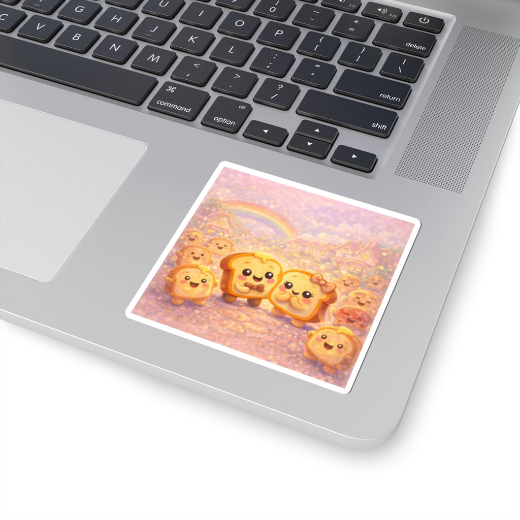 Kawaii Toast Friends Sticker