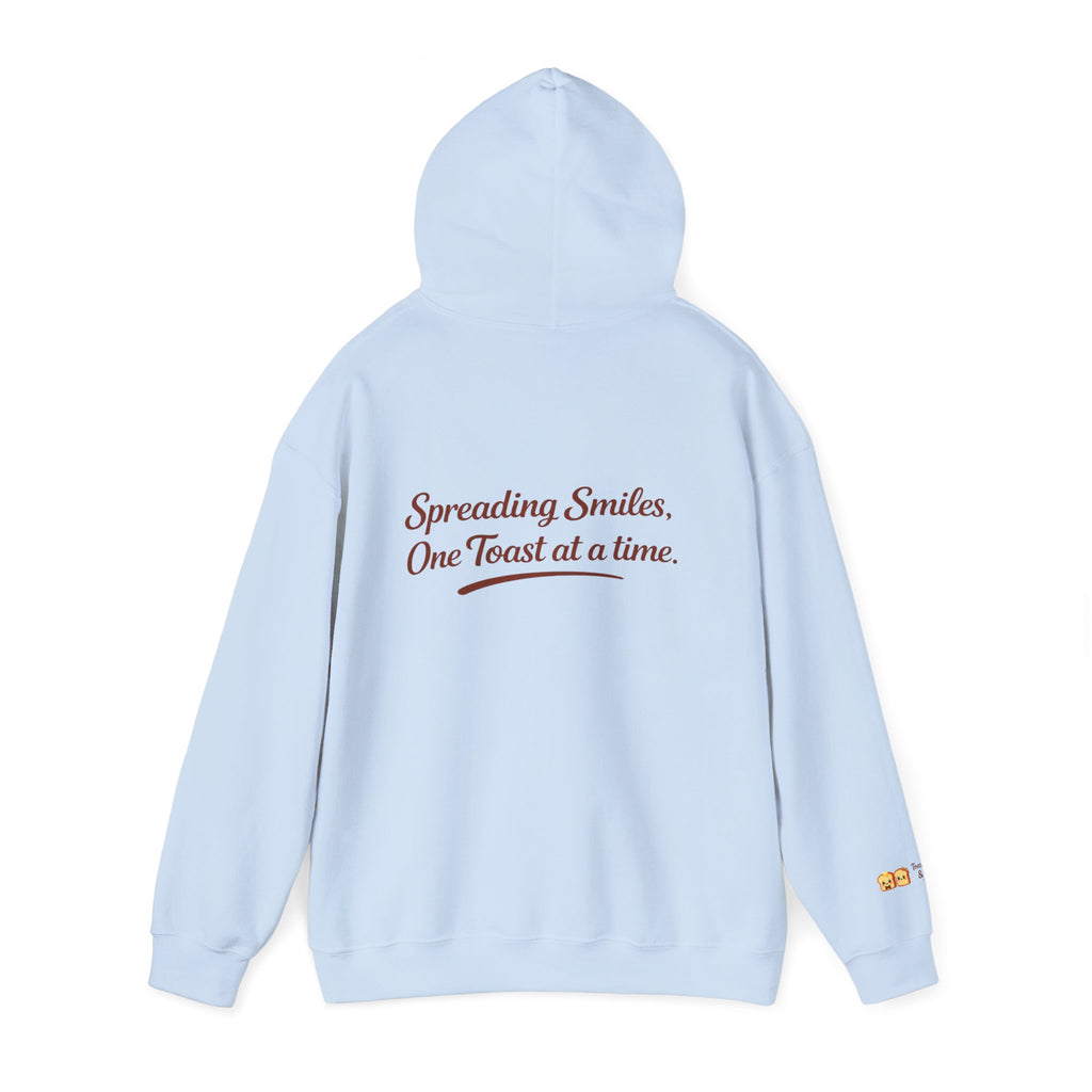 Lightweight Hoodie — "Spreading Smiles, One Toast at a Time." Graph Hoodie
