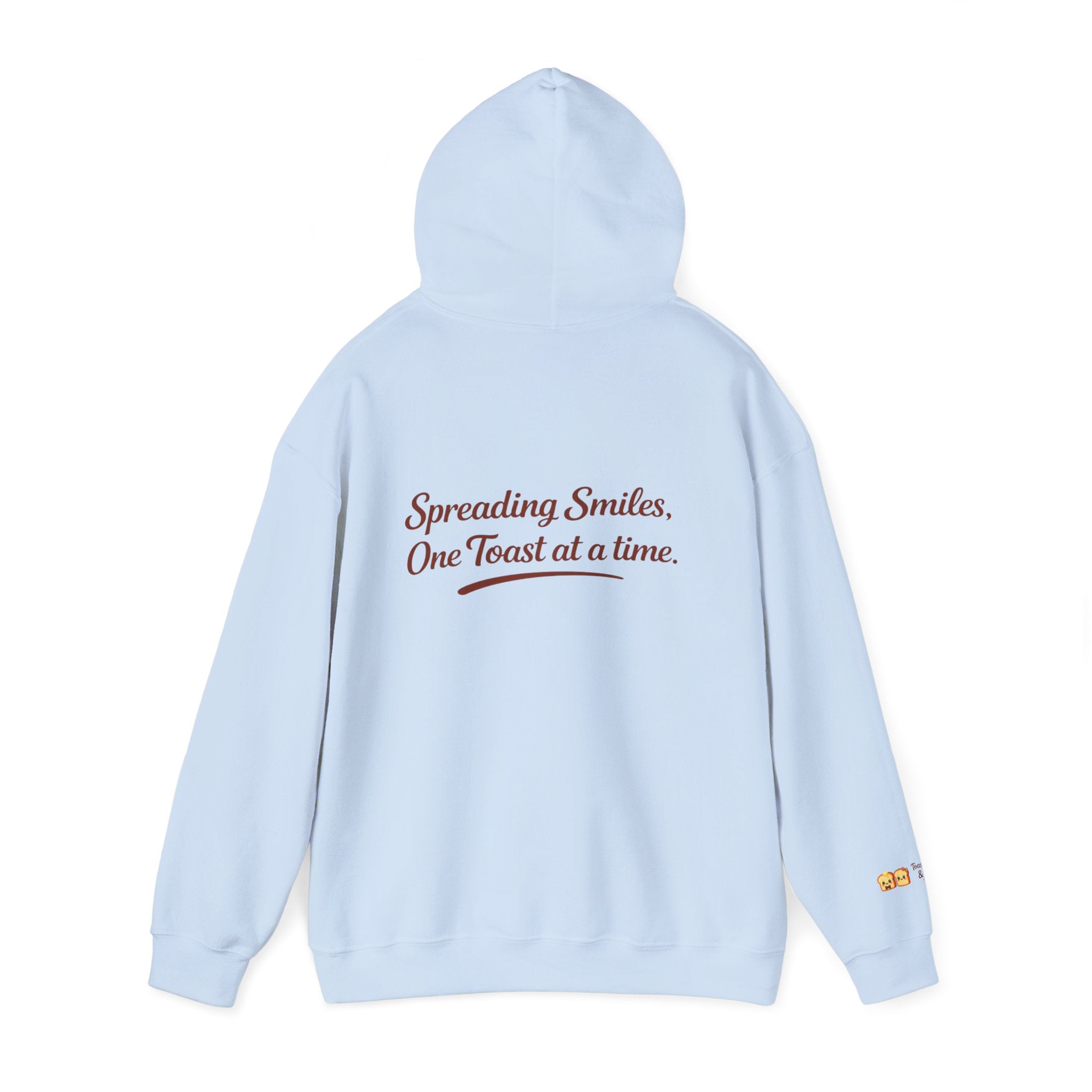 Lightweight Hoodie — "Spreading Smiles, One Toast at a Time." Graph Hoodie