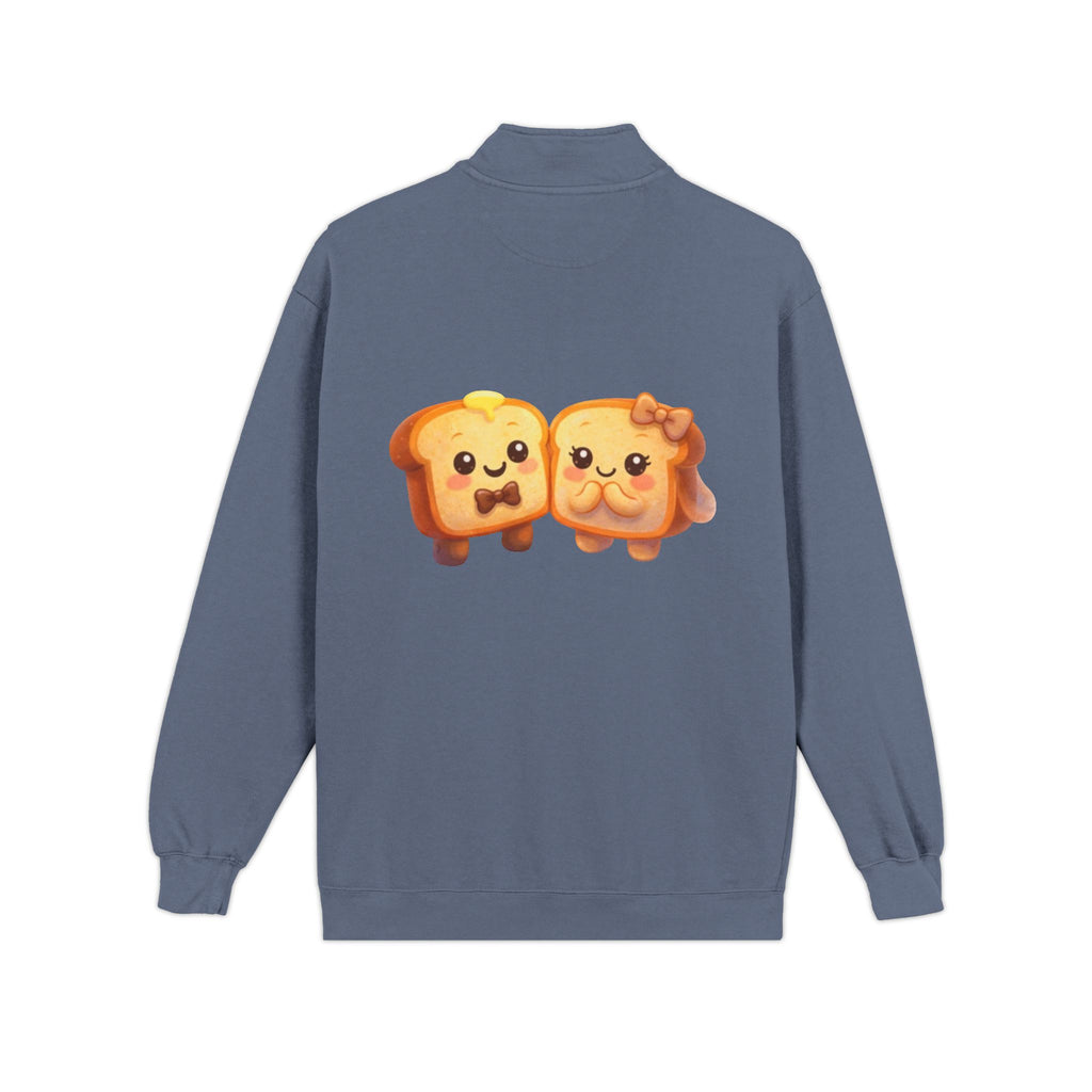Kawaii Toast Couple Quarter-Zip Sweatshirt