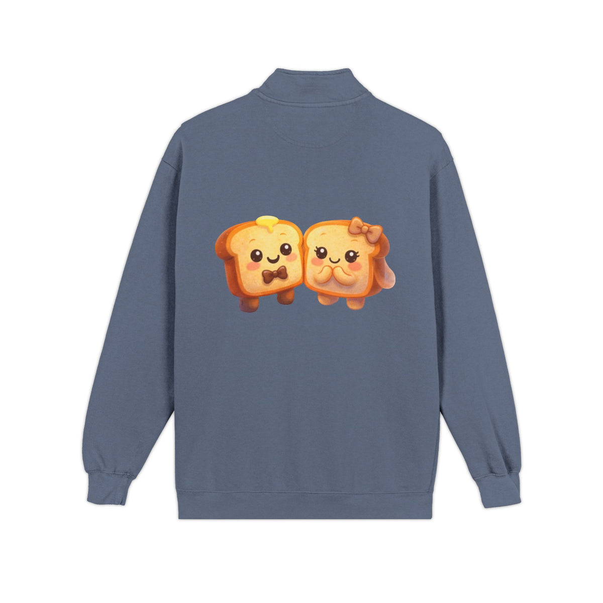 Kawaii Toast Couple Quarter-Zip Sweatshirt