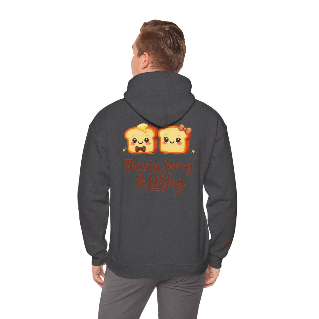 Lightweight Hoodie - ToastyJerry & Wifey Hoodie (Small Text Front)