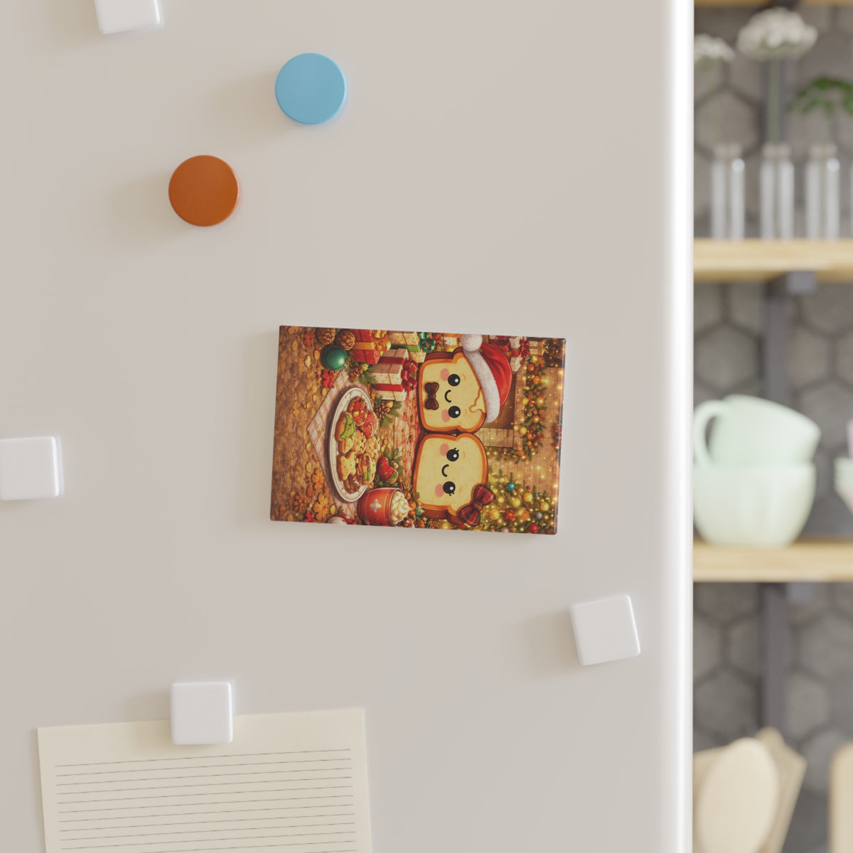 December Toasty Couple Rectangle Magnet