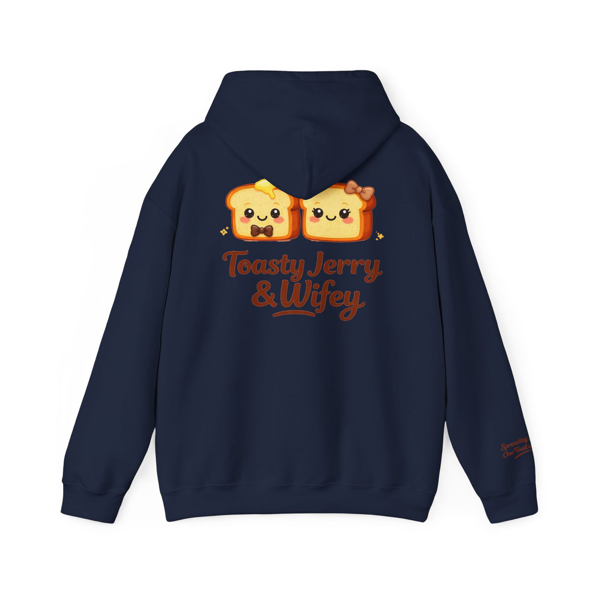Lightweight Hoodie - ToastyJerry & Wifey Hoodie (Small Text Front)