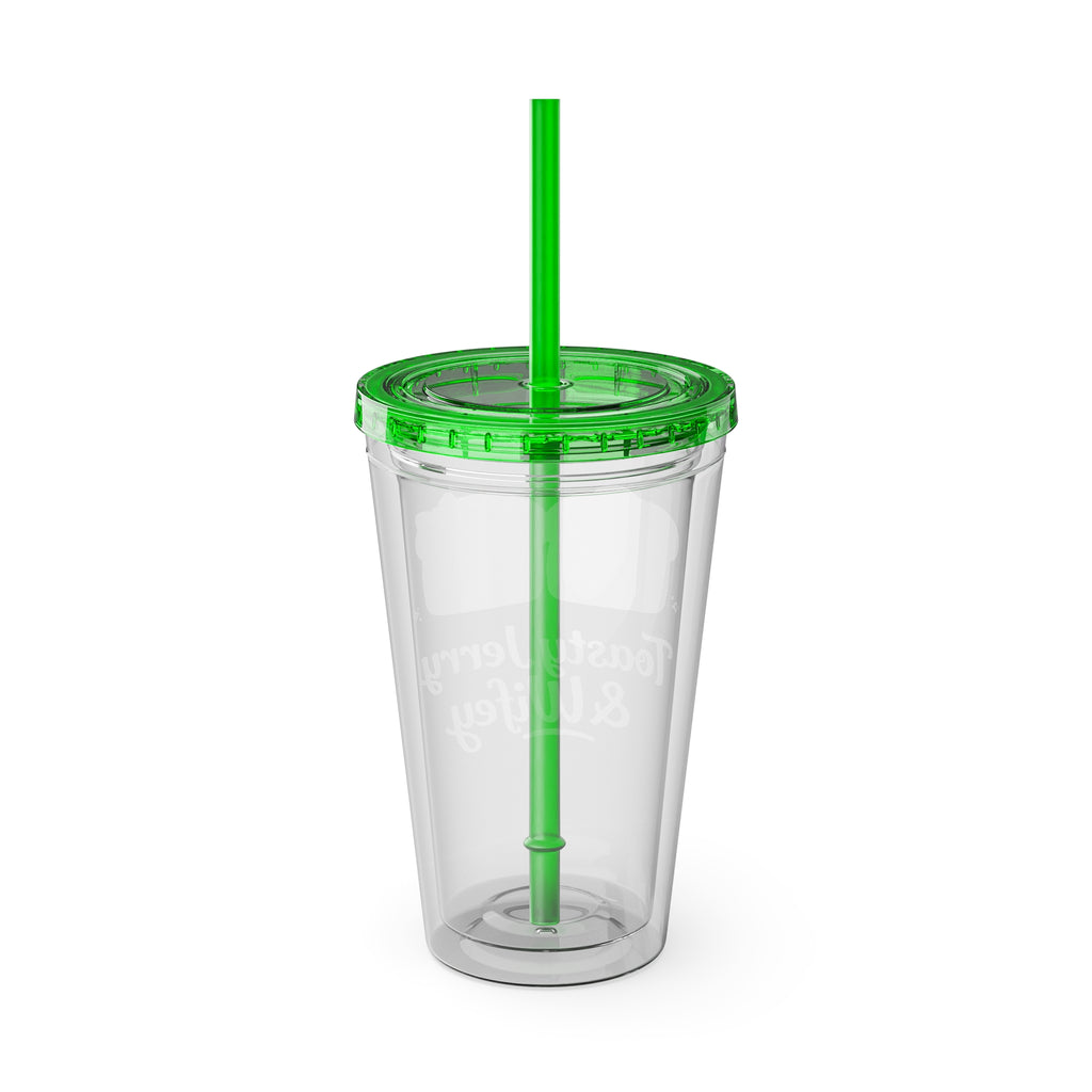 Toasty Jerry & Wifey 16oz Acrylic Tumbler Cup with Straw