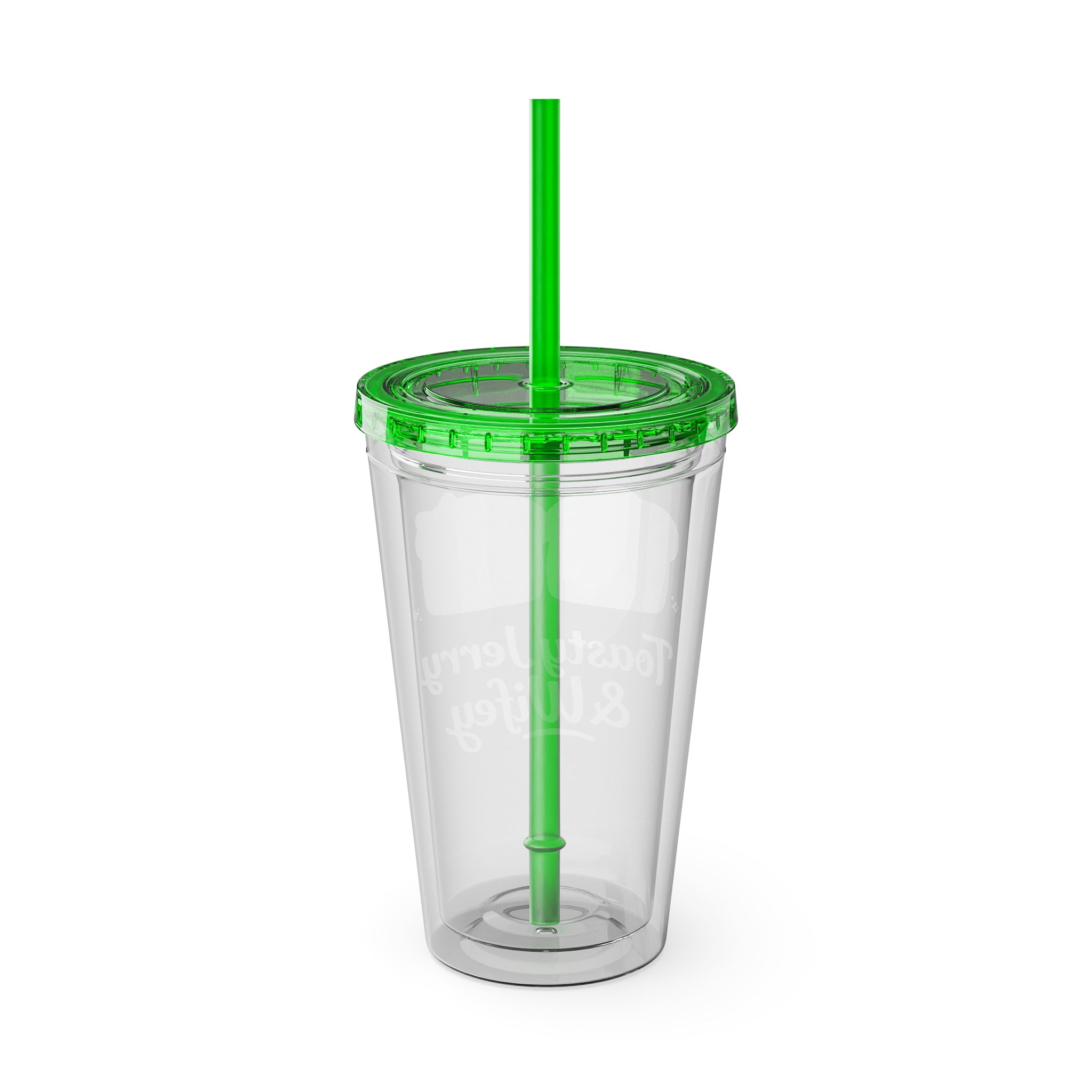 Toasty Jerry & Wifey 16oz Acrylic Tumbler Cup with Straw