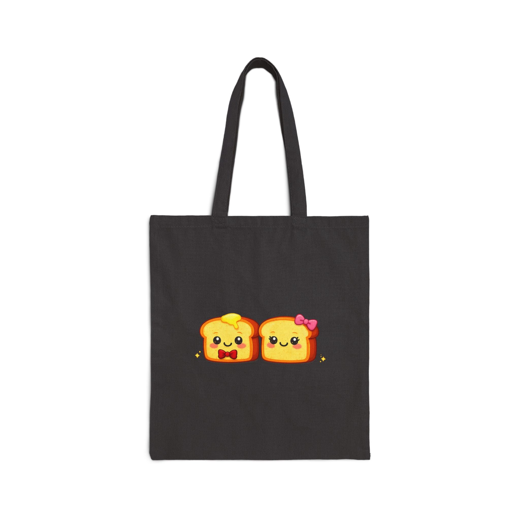 Tote Bag — "Toasty Jerry & Wifey" Red + Pink Canvas Tote