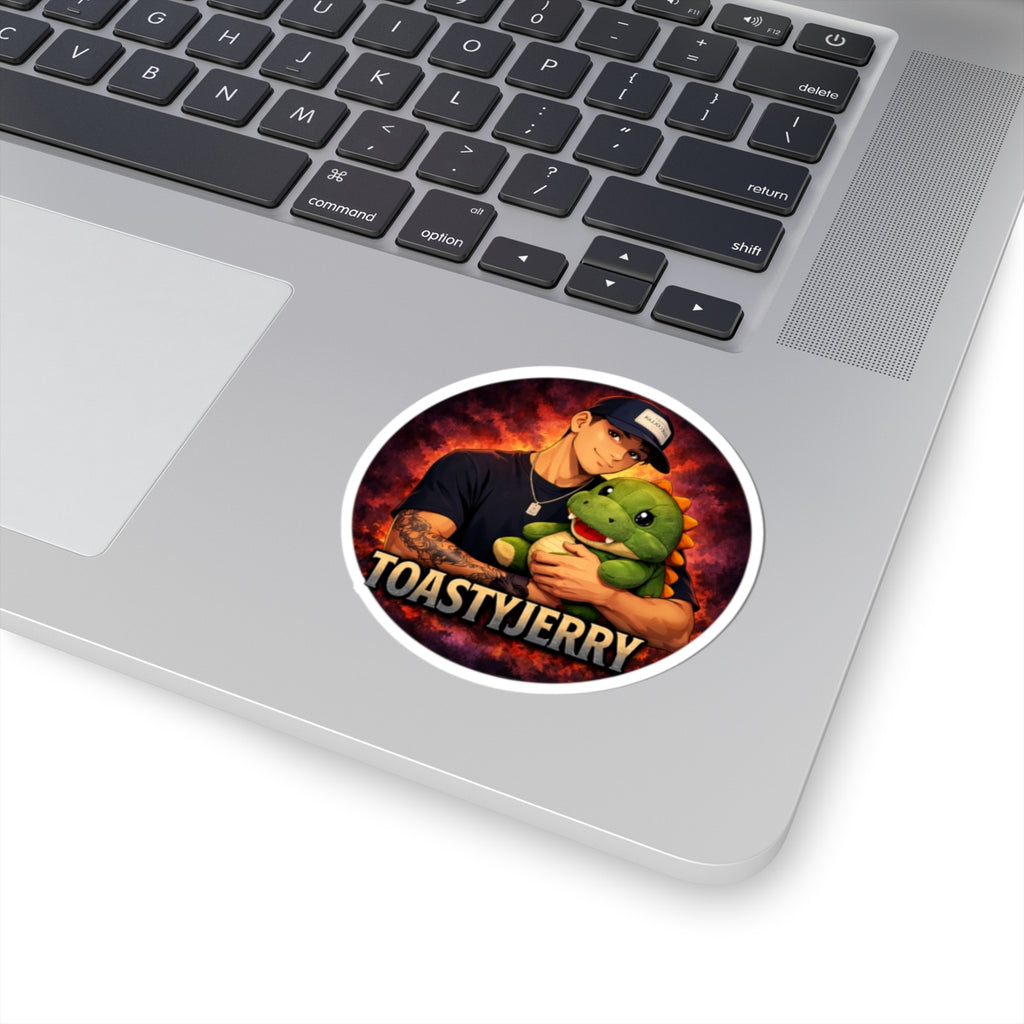 Kiss-Cut Sticker - ToastyJerry with Plushy Dino