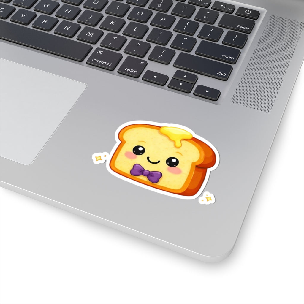 Kiss-Cut Sticker — Toasty Dark Purple Bowtie