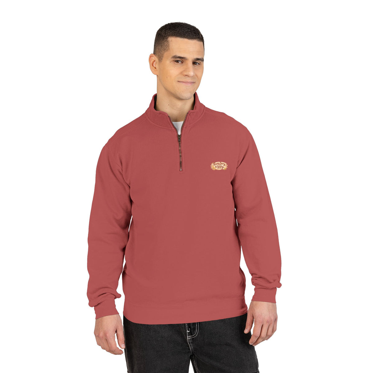 Kawaii Toast Couple Quarter-Zip Sweatshirt
