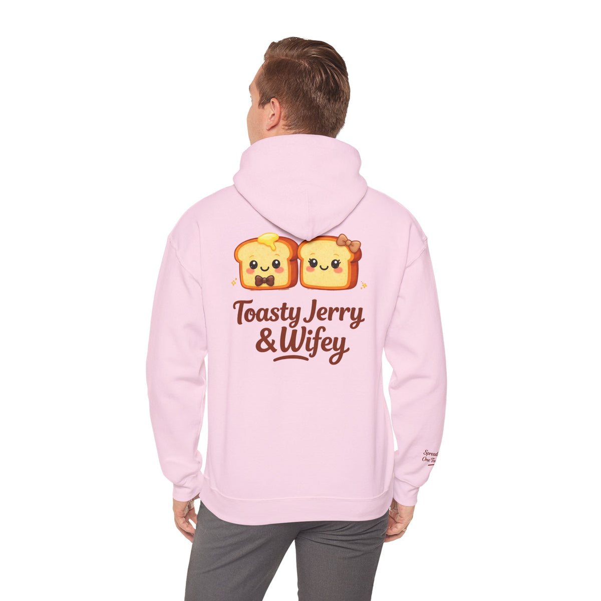 Lightweight Hoodie - ToastyJerry & Wifey Hoodie (Small Text Front)