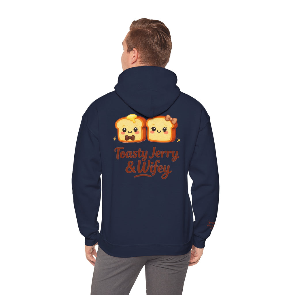Lightweight Hoodie - ToastyJerry & Wifey Hoodie (Small Text Front)
