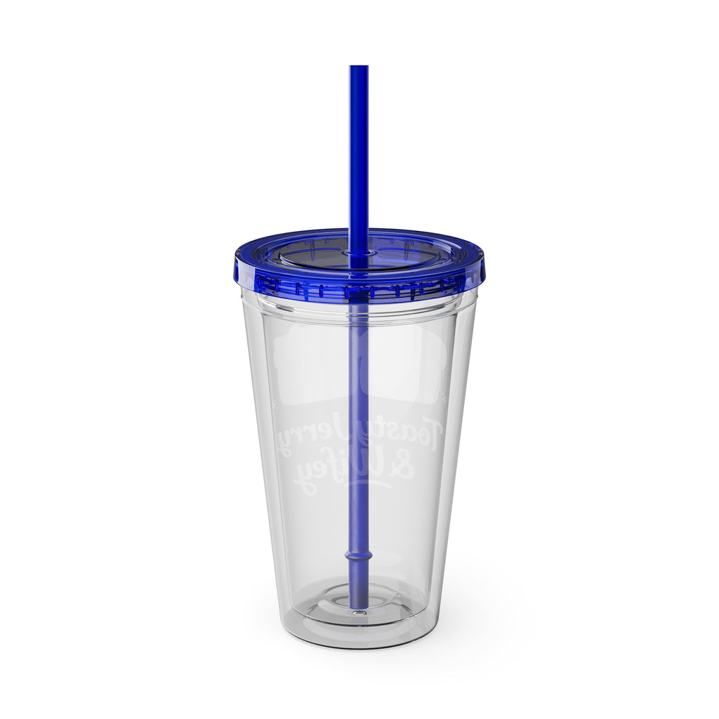Toasty Jerry & Wifey 16oz Acrylic Tumbler Cup with Straw