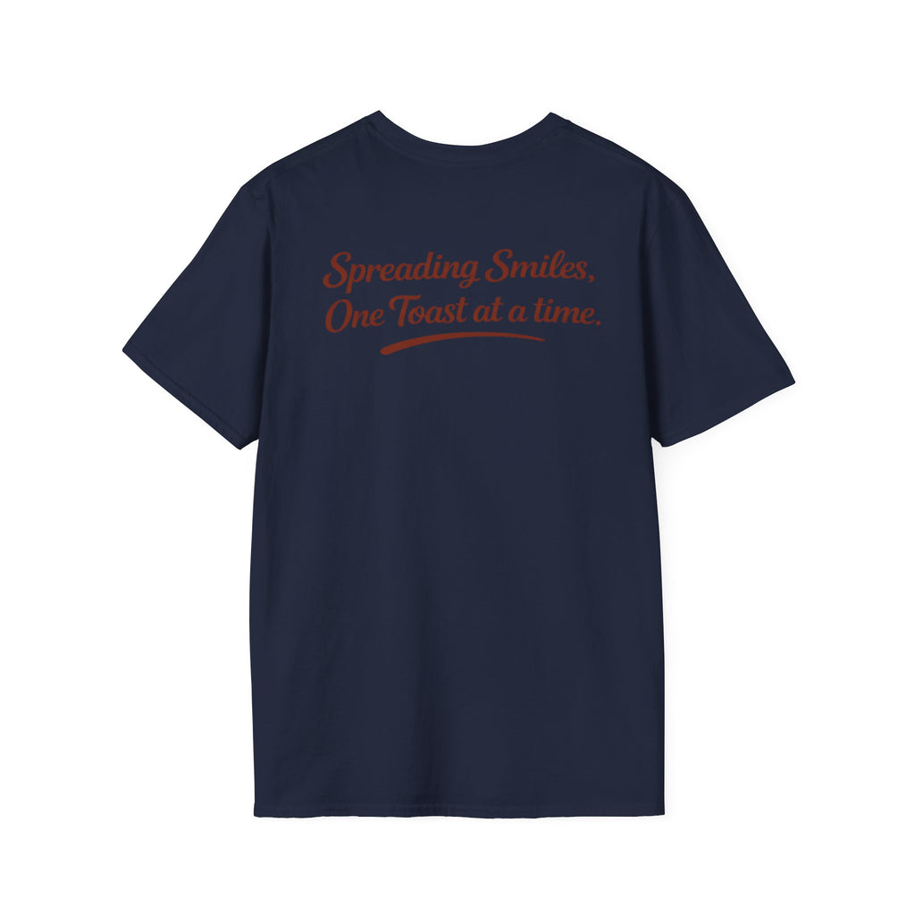 T-Shirt — "Spreading Smiles, One Toast at a Time." Graph Tee
