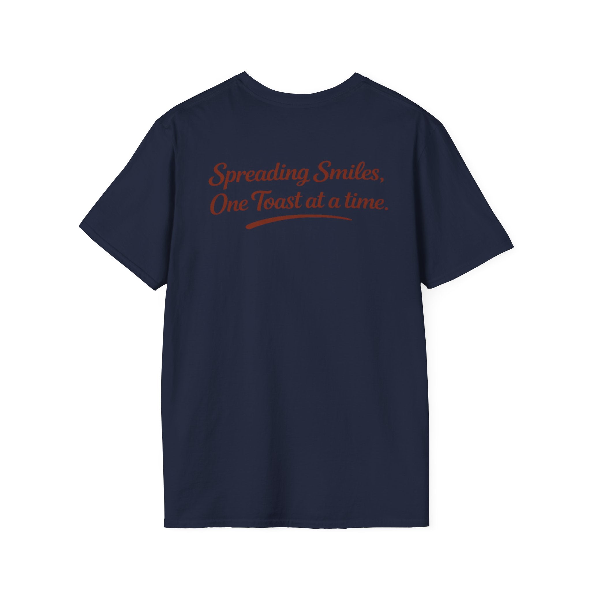 T-Shirt — "Spreading Smiles, One Toast at a Time." Graph Tee