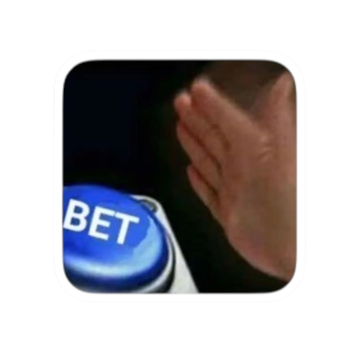 Funny ‘Bet’ Meme Sticker — Slap Button Laptop Decal