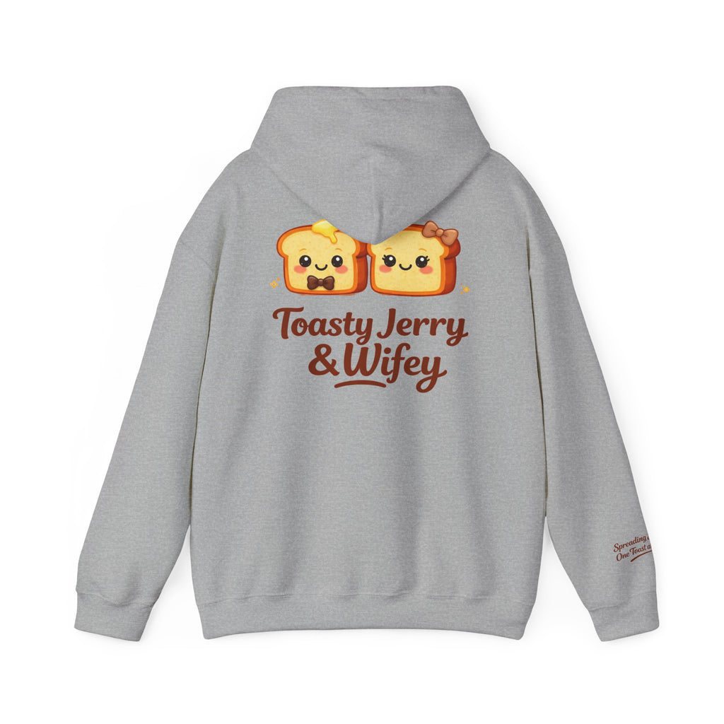 Lightweight Hoodie - ToastyJerry & Wifey Hoodie (Small Text Front)