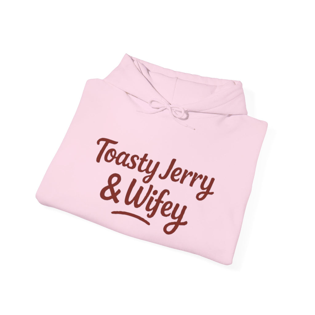 Lightweight Hoodie - ToastyJerry & Wifey Hoodie (Large text)